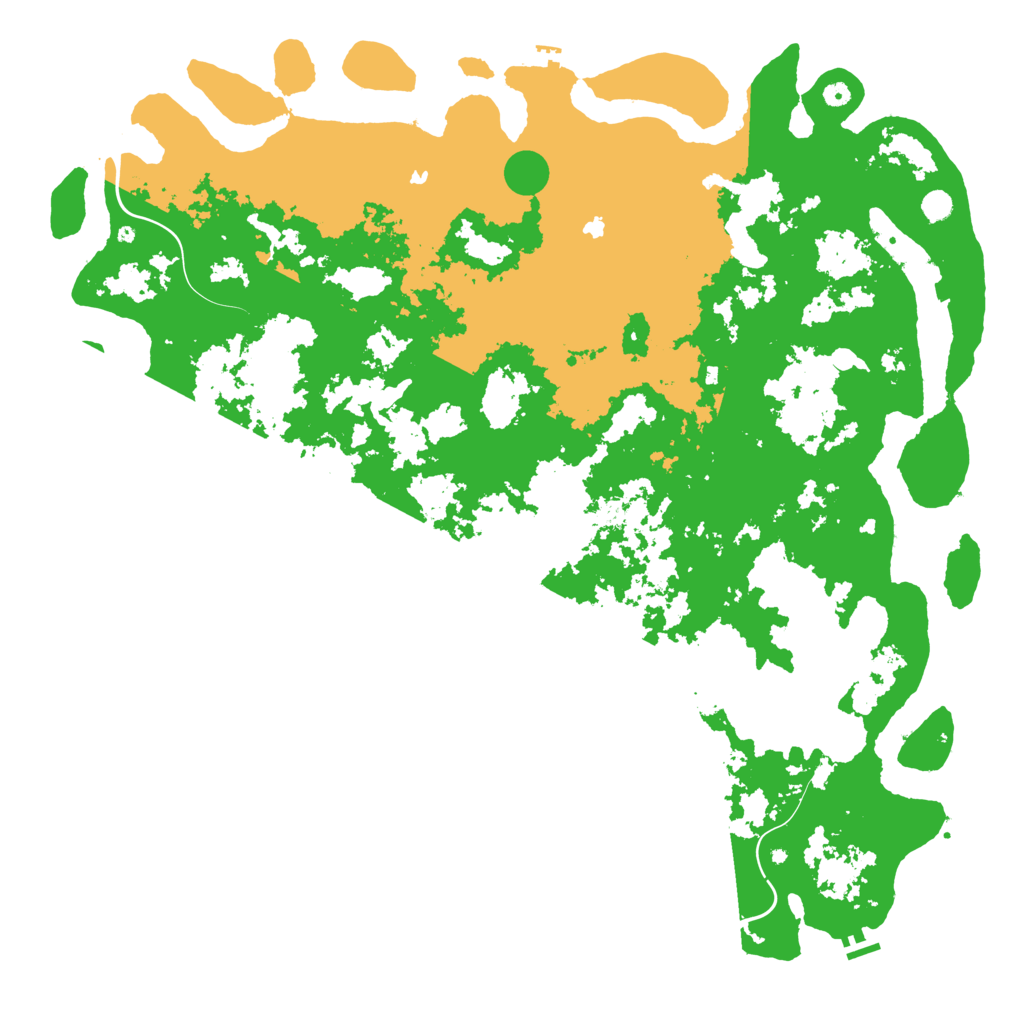 Biome Rust Map: Procedural Map, Size: 6000, Seed: 8441351