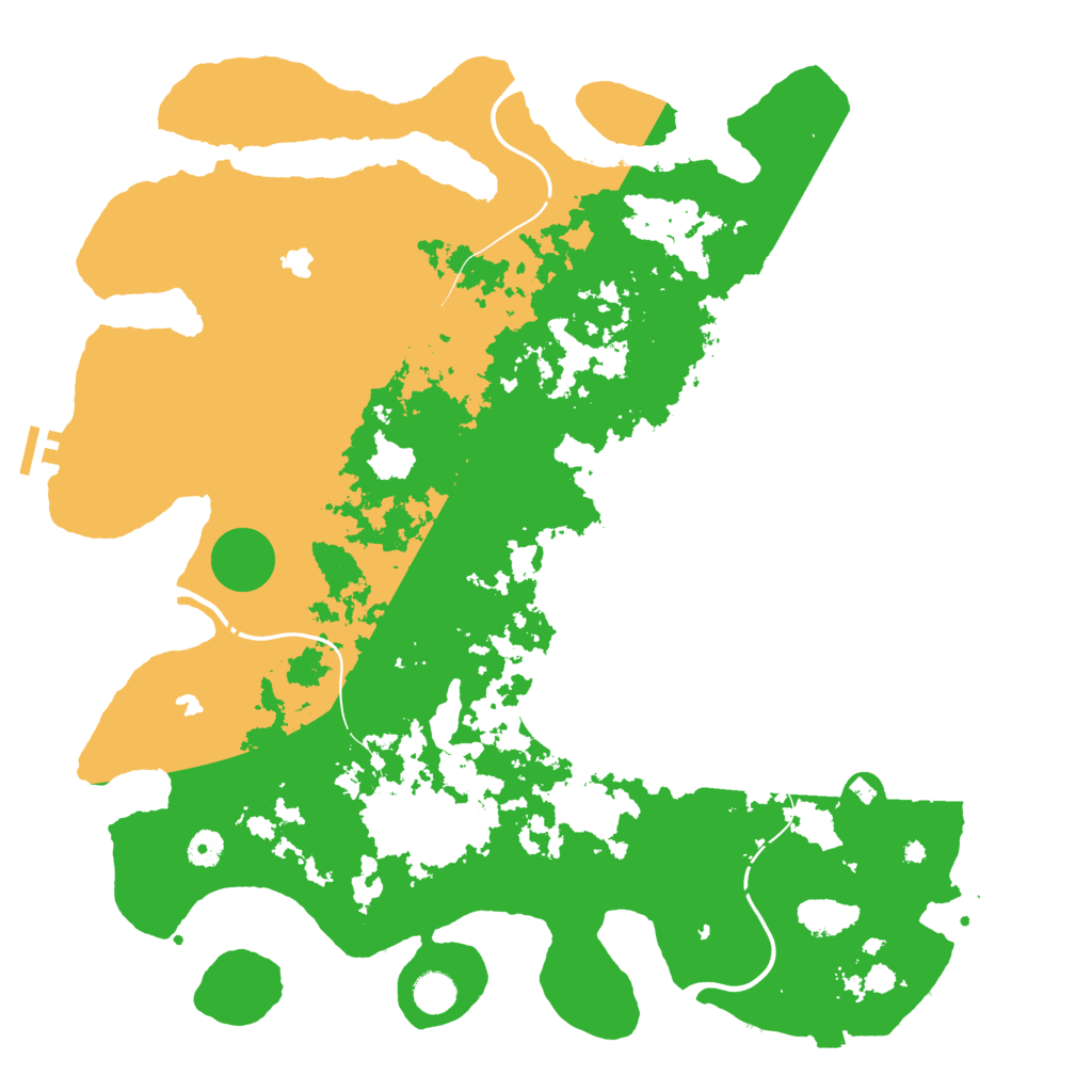 Biome Rust Map: Procedural Map, Size: 4500, Seed: 715138568