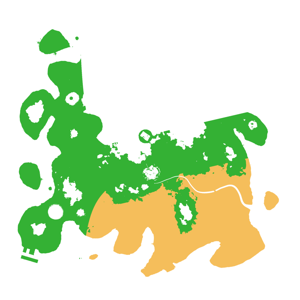 Biome Rust Map: Procedural Map, Size: 3500, Seed: 5031996