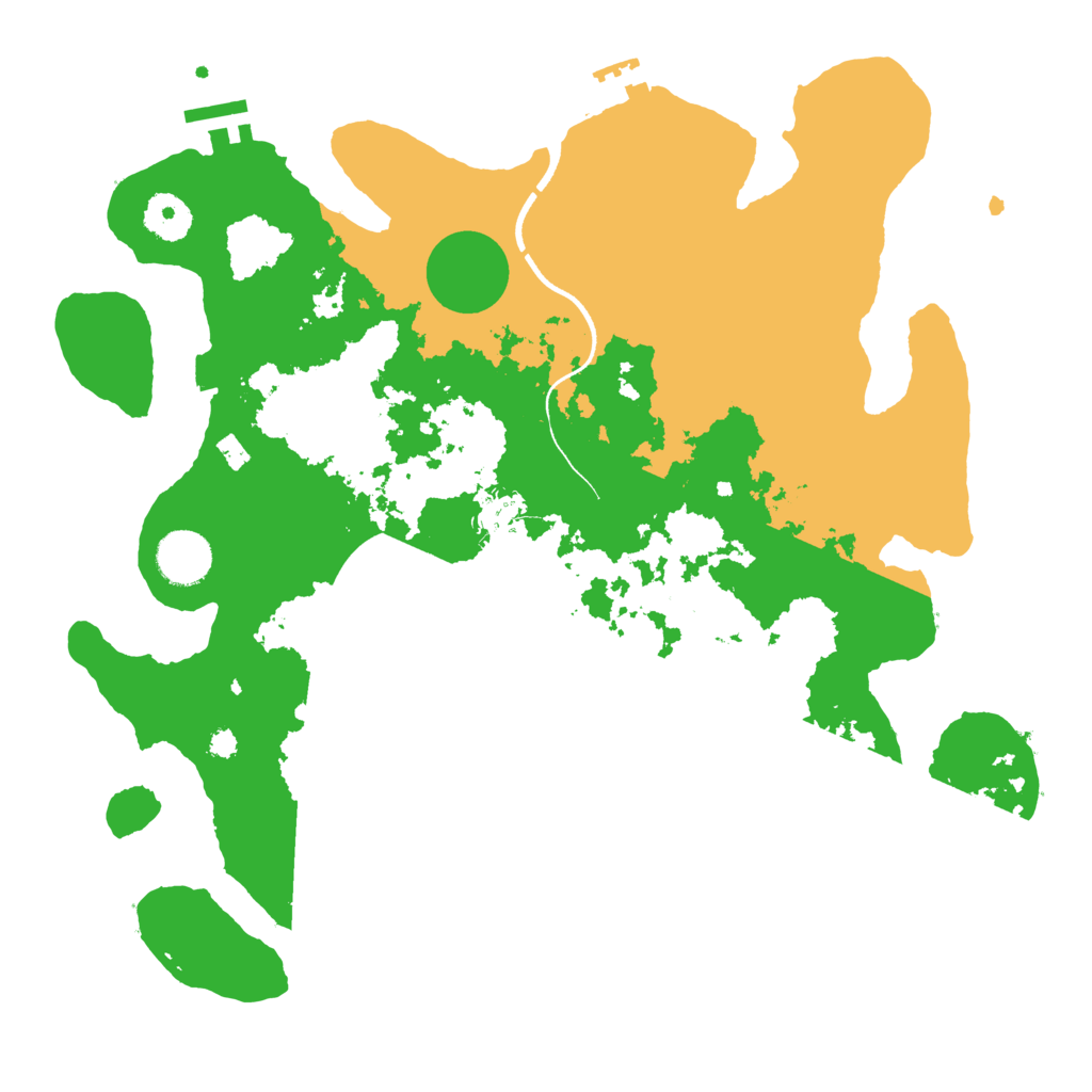 Biome Rust Map: Procedural Map, Size: 3500, Seed: 961372807