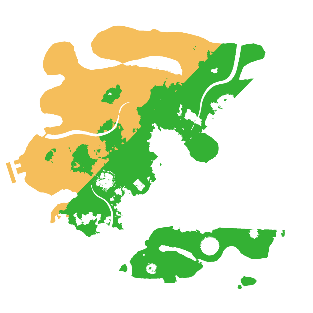 Biome Rust Map: Procedural Map, Size: 3000, Seed: 22016