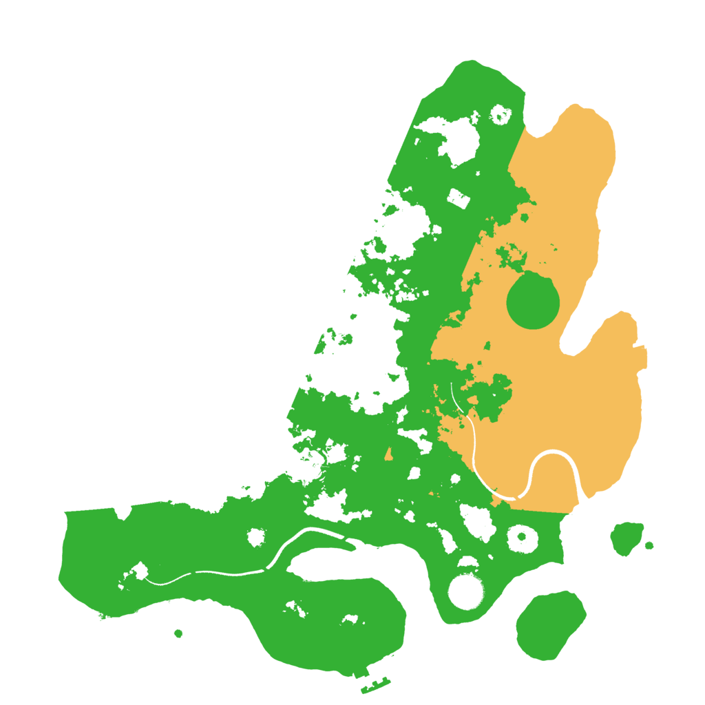 Biome Rust Map: Procedural Map, Size: 3500, Seed: 27051999