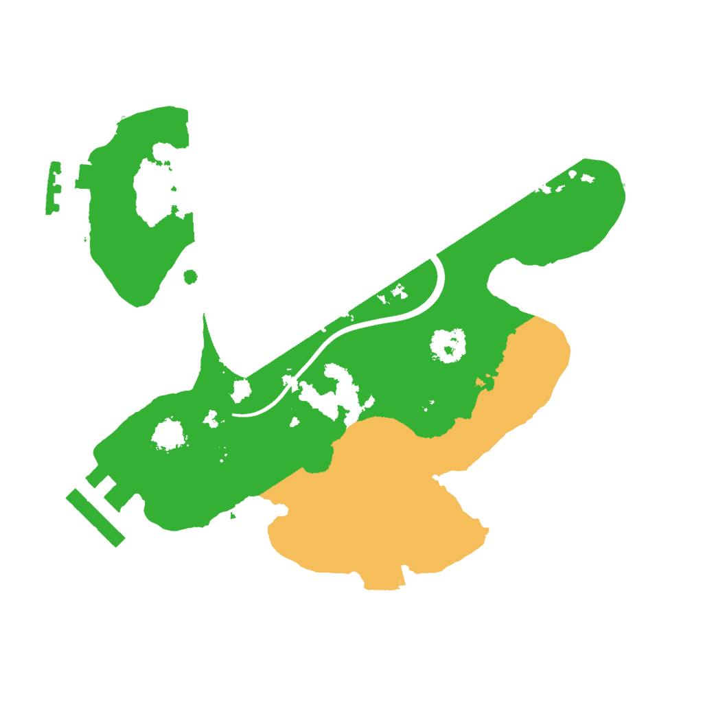 Biome Rust Map: Procedural Map, Size: 2000, Seed: 10825