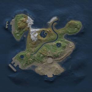 Thumbnail Rust Map: Procedural Map, Size: 2000, Seed: 10825, 4 Monuments