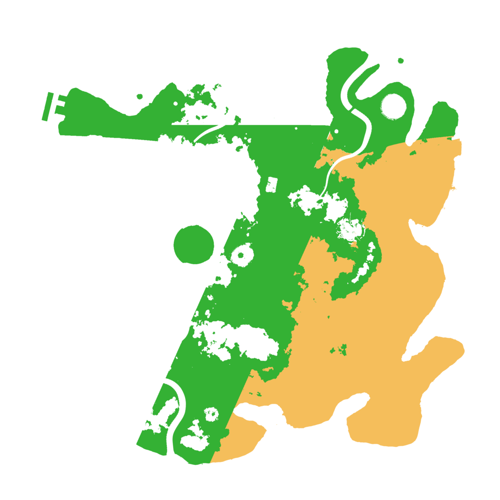 Biome Rust Map: Procedural Map, Size: 3500, Seed: 343168819