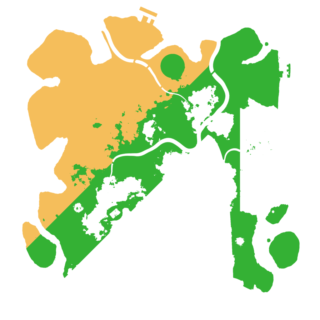 Biome Rust Map: Procedural Map, Size: 3500, Seed: 815370480