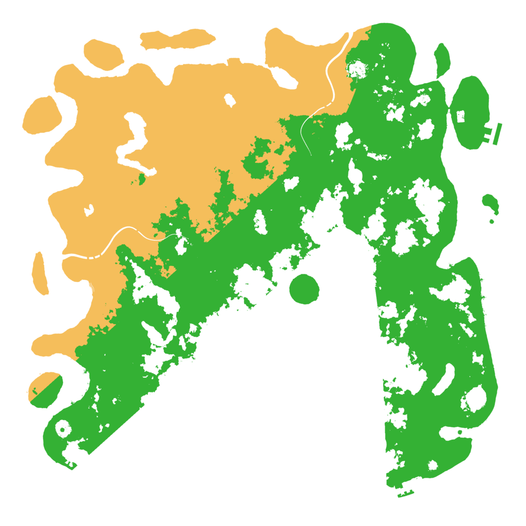 Biome Rust Map: Procedural Map, Size: 4800, Seed: 629163497