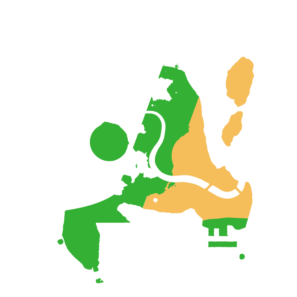 Biome Rust Map: Procedural Map, Size: 2100, Seed: 50005