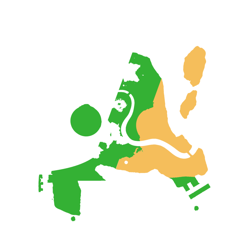 Biome Rust Map: Procedural Map, Size: 2100, Seed: 50005