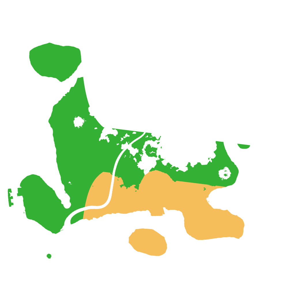 Biome Rust Map: Procedural Map, Size: 2500, Seed: 58442658