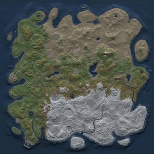 Thumbnail Rust Map: Procedural Map, Size: 4750, Seed: 511056710, 17 Monuments