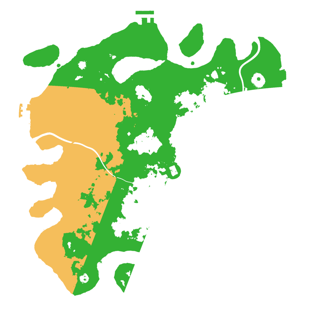 Biome Rust Map: Procedural Map, Size: 3500, Seed: 1175898185