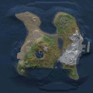 Thumbnail Rust Map: Procedural Map, Size: 1750, Seed: 22446418, 4 Monuments
