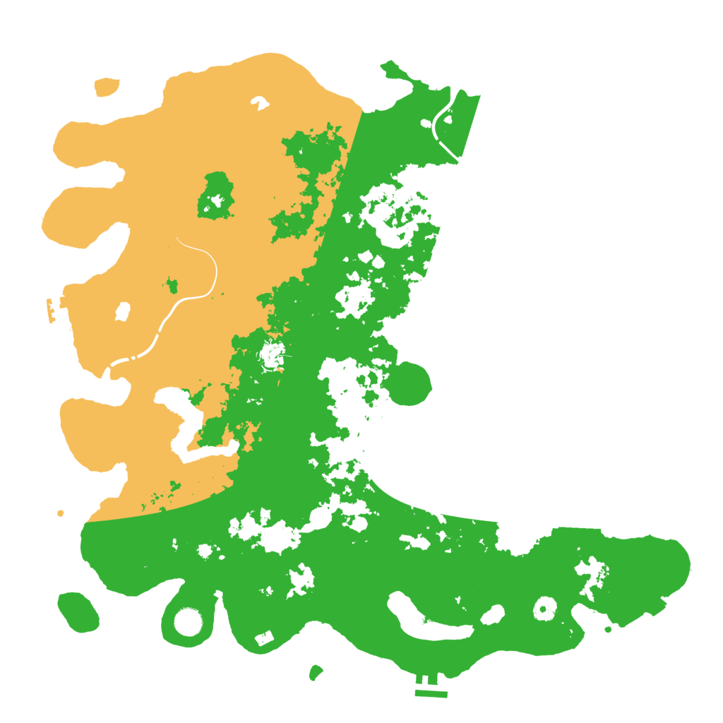 Biome Rust Map: Procedural Map, Size: 4500, Seed: 571018568