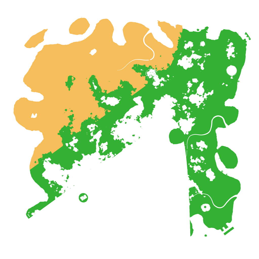 Biome Rust Map: Procedural Map, Size: 4500, Seed: 45684