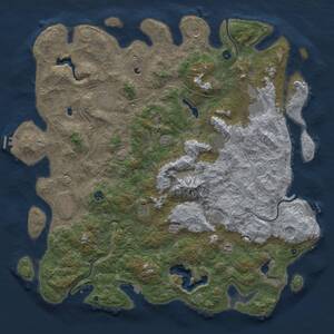 Thumbnail Rust Map: Procedural Map, Size: 5500, Seed: 1856218415, 17 Monuments