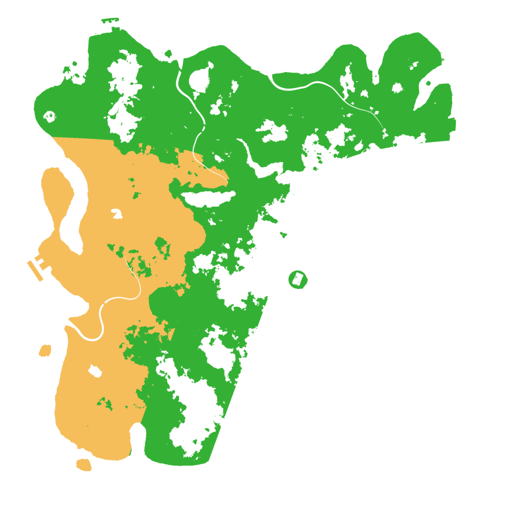Biome Rust Map: Procedural Map, Size: 4500, Seed: 1843575