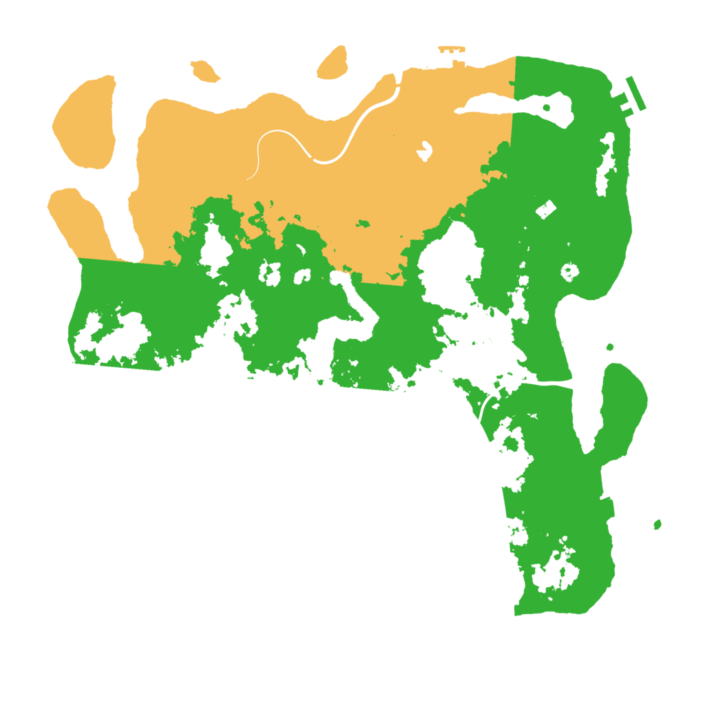 Biome Rust Map: Procedural Map, Size: 4000, Seed: 16877