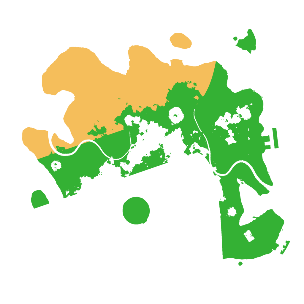 Biome Rust Map: Procedural Map, Size: 3000, Seed: 57658389