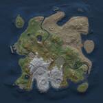 Thumbnail Rust Map: Procedural Map, Size: 3000, Seed: 18279, 9 Monuments
