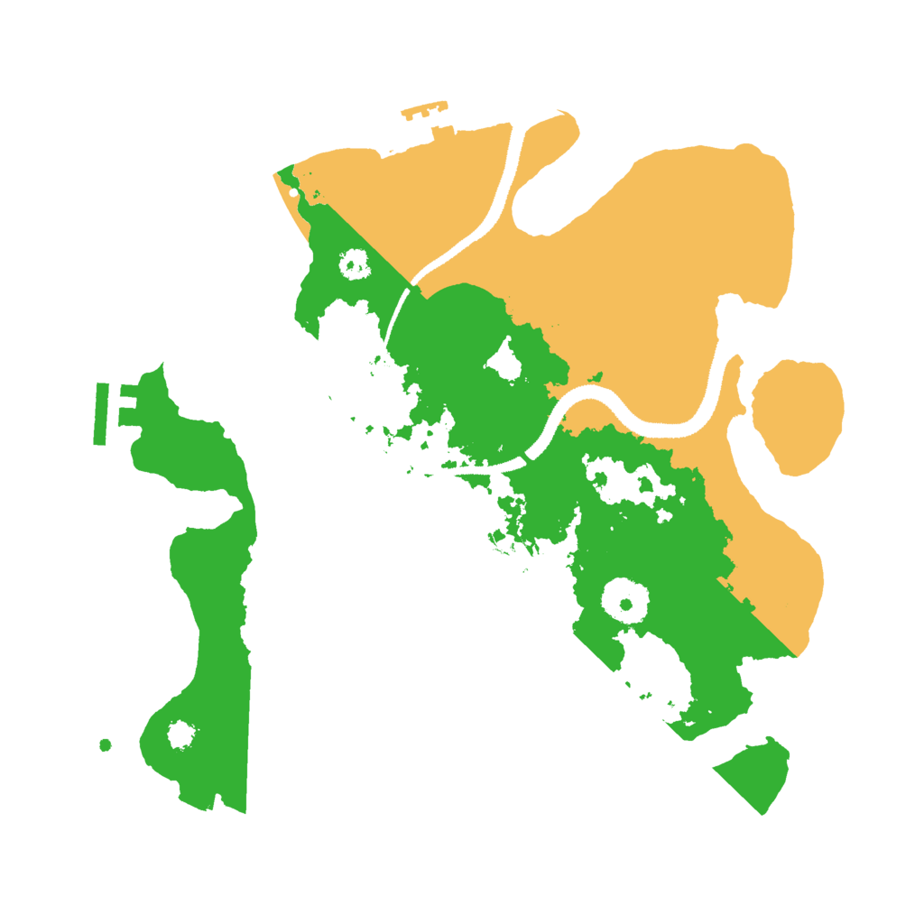 Biome Rust Map: Procedural Map, Size: 3000, Seed: 18279