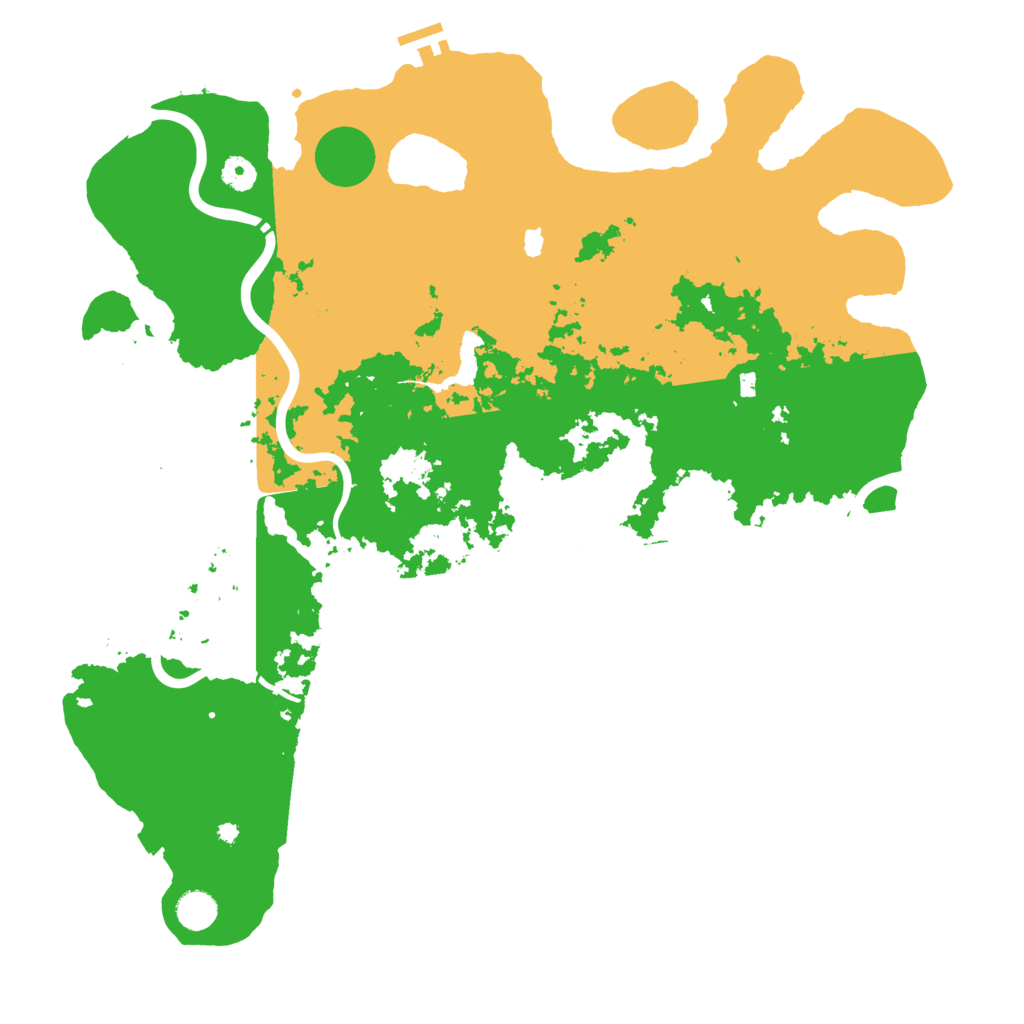 Biome Rust Map: Procedural Map, Size: 4499, Seed: 50000