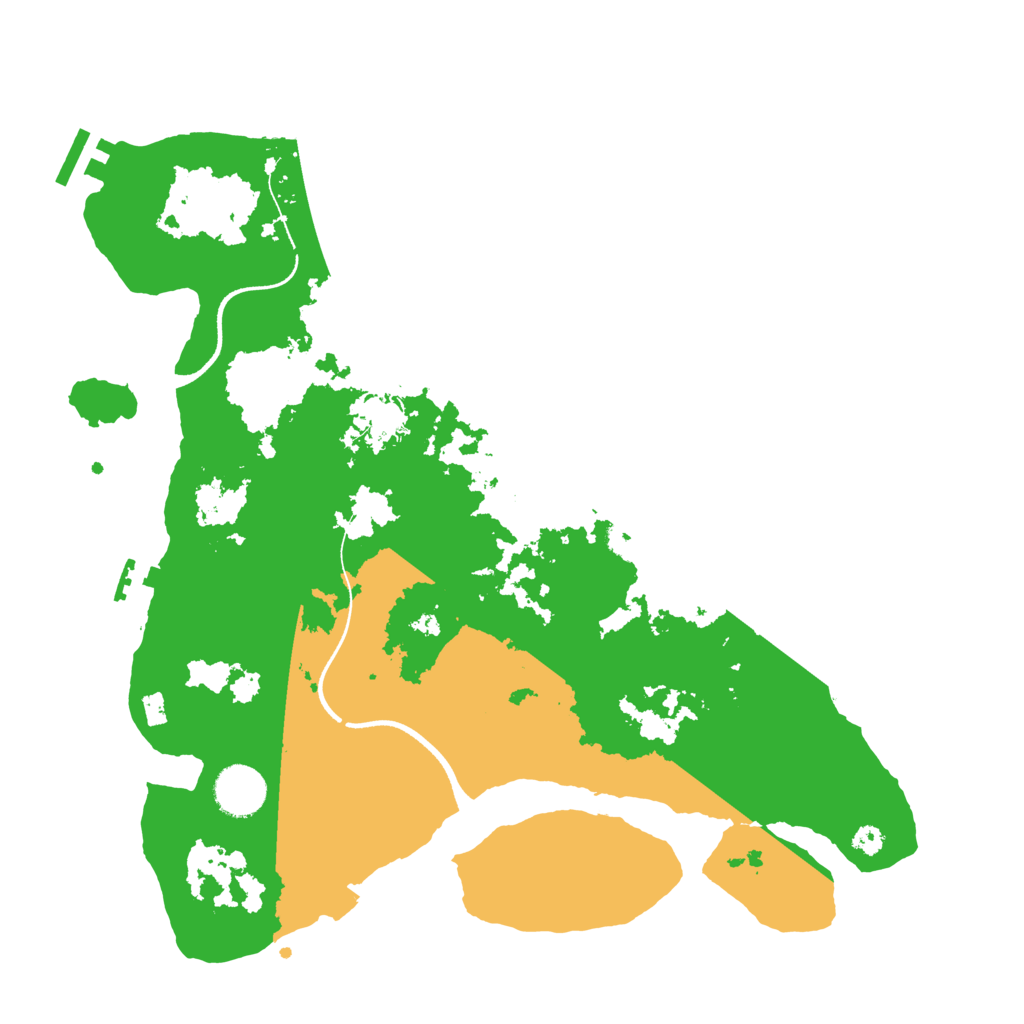 Biome Rust Map: Procedural Map, Size: 3500, Seed: 468944264