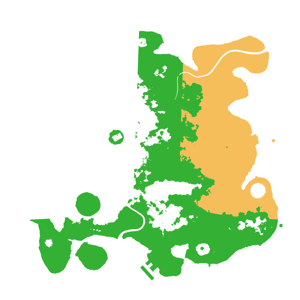 Biome Rust Map: Procedural Map, Size: 3500, Seed: 575475411