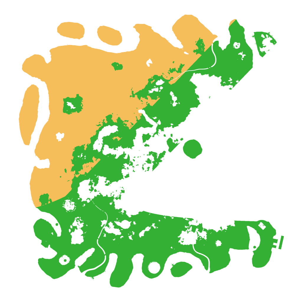 Biome Rust Map: Procedural Map, Size: 4500, Seed: 1146221905