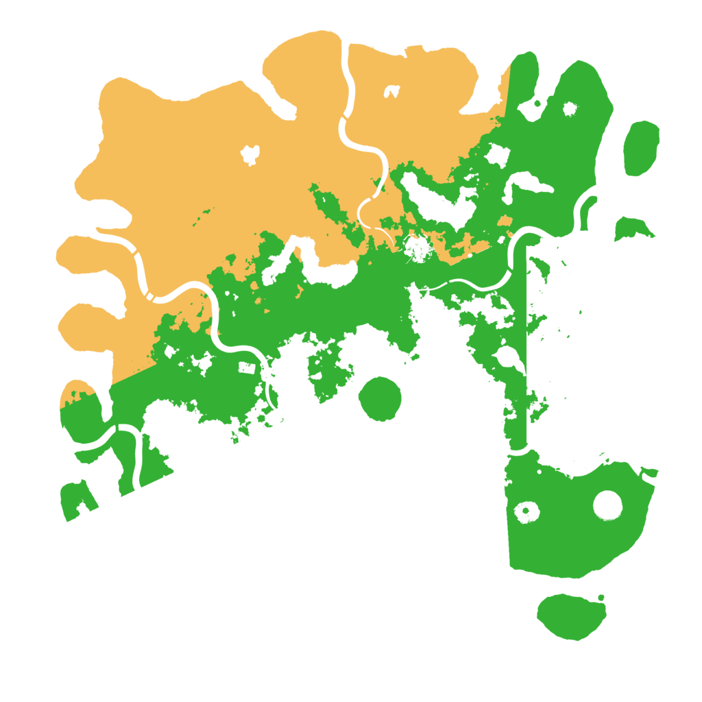 Biome Rust Map: Procedural Map, Size: 4500, Seed: 2092811856
