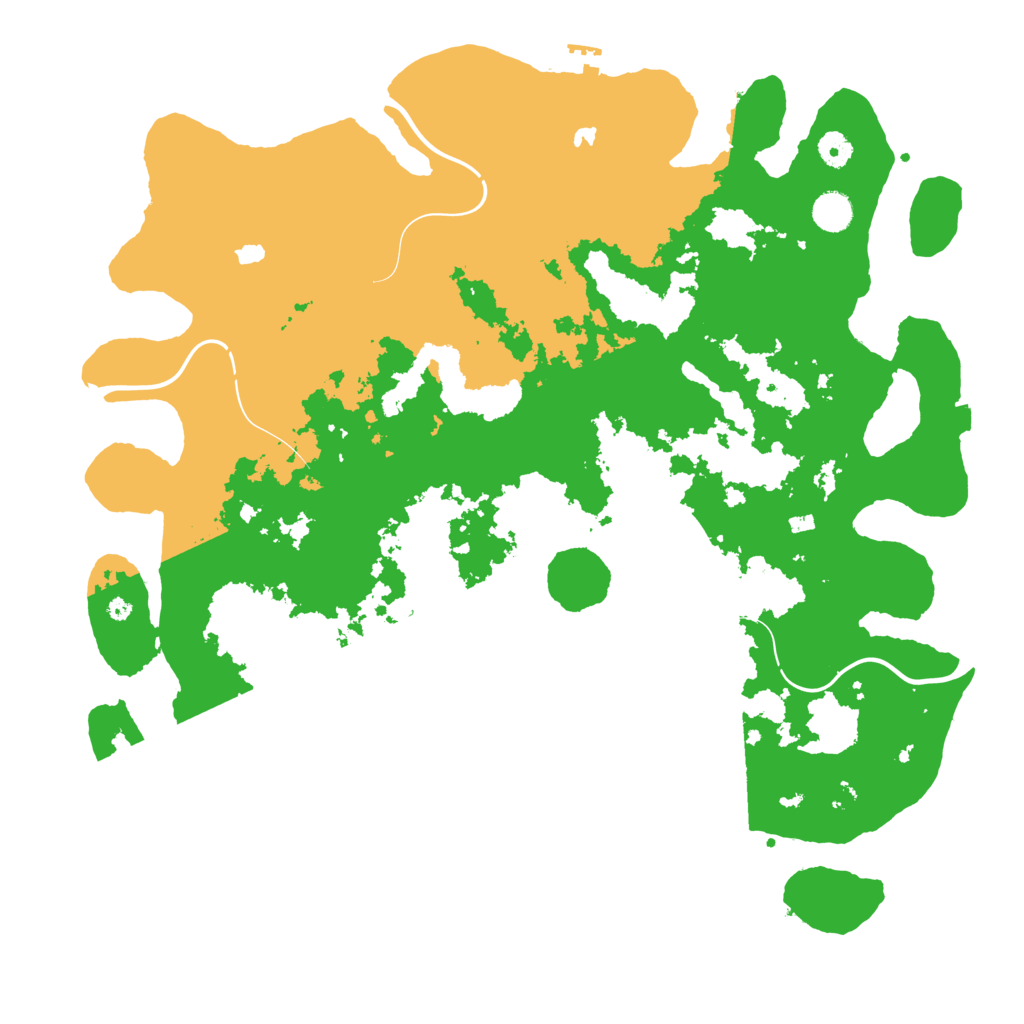 Biome Rust Map: Procedural Map, Size: 4500, Seed: 2092811856