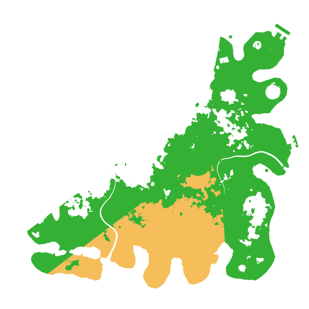Biome Rust Map: Procedural Map, Size: 3750, Seed: 302968328