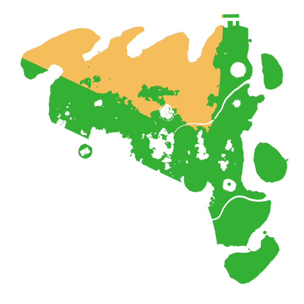 Biome Rust Map: Procedural Map, Size: 3500, Seed: 15426378