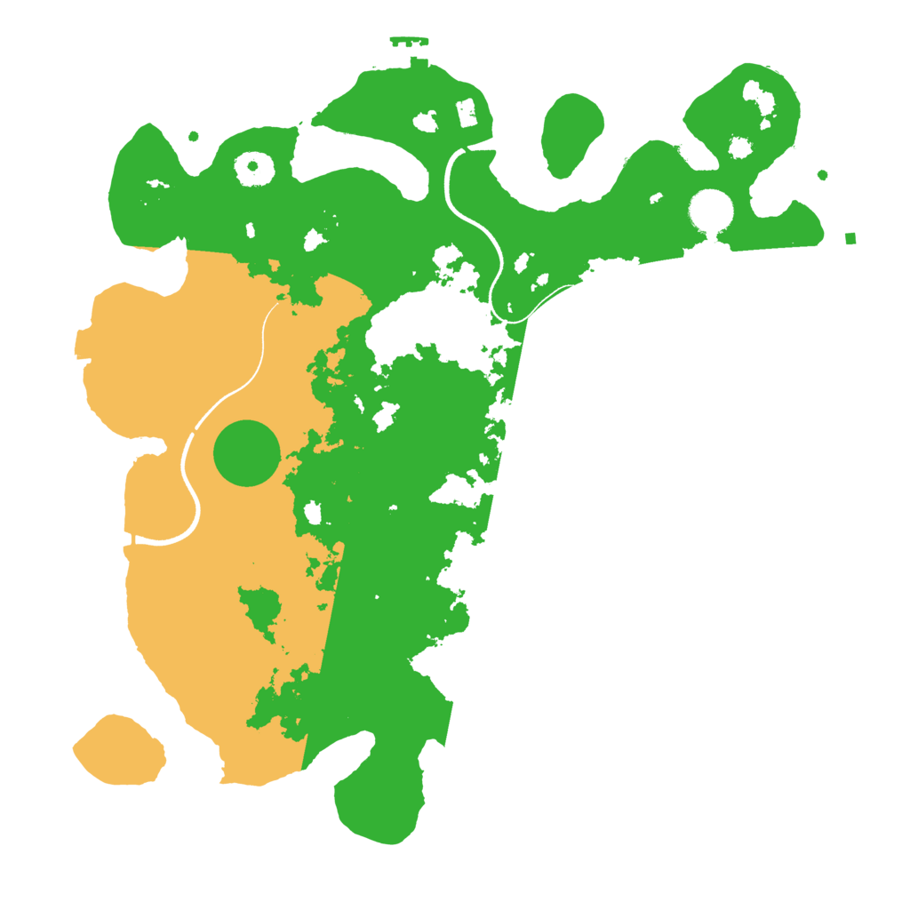 Biome Rust Map: Procedural Map, Size: 3600, Seed: 1997498407