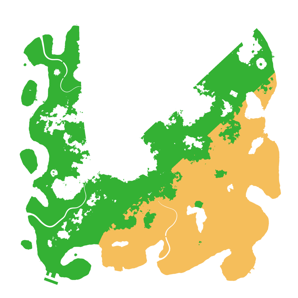 Biome Rust Map: Procedural Map, Size: 4250, Seed: 518882827