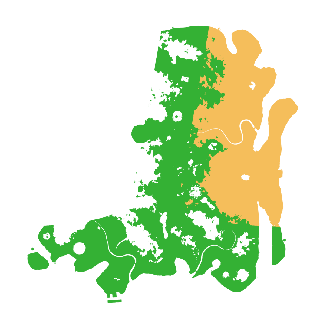 Biome Rust Map: Procedural Map, Size: 4500, Seed: 715209745