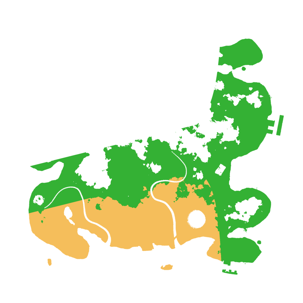 Biome Rust Map: Procedural Map, Size: 3000, Seed: 341905182