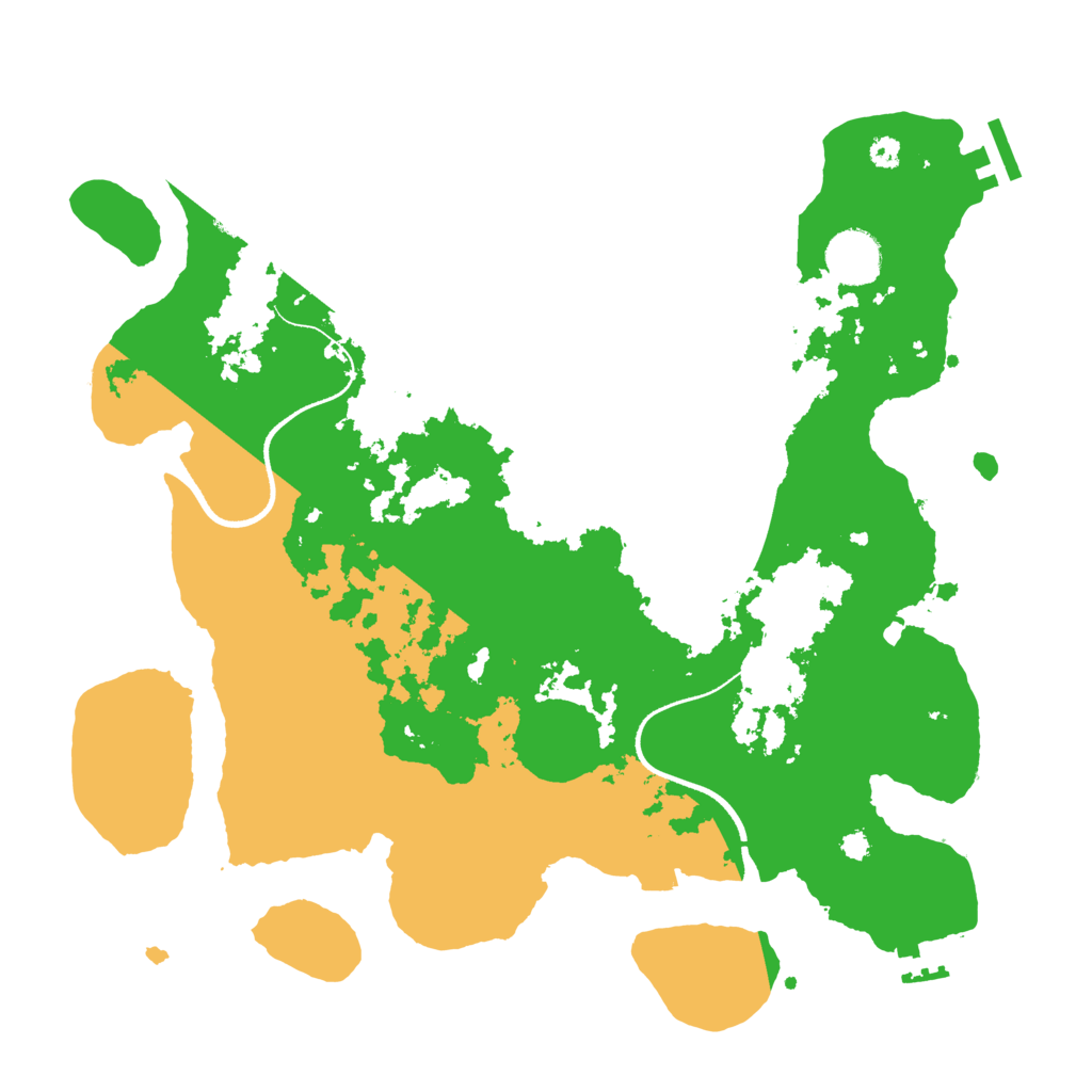 Biome Rust Map: Procedural Map, Size: 3500, Seed: 1477500619
