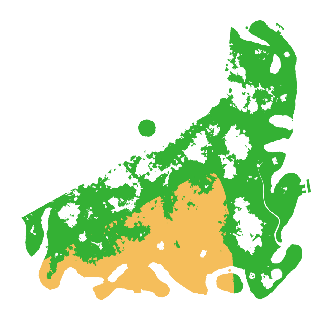 Biome Rust Map: Procedural Map, Size: 5000, Seed: 24158
