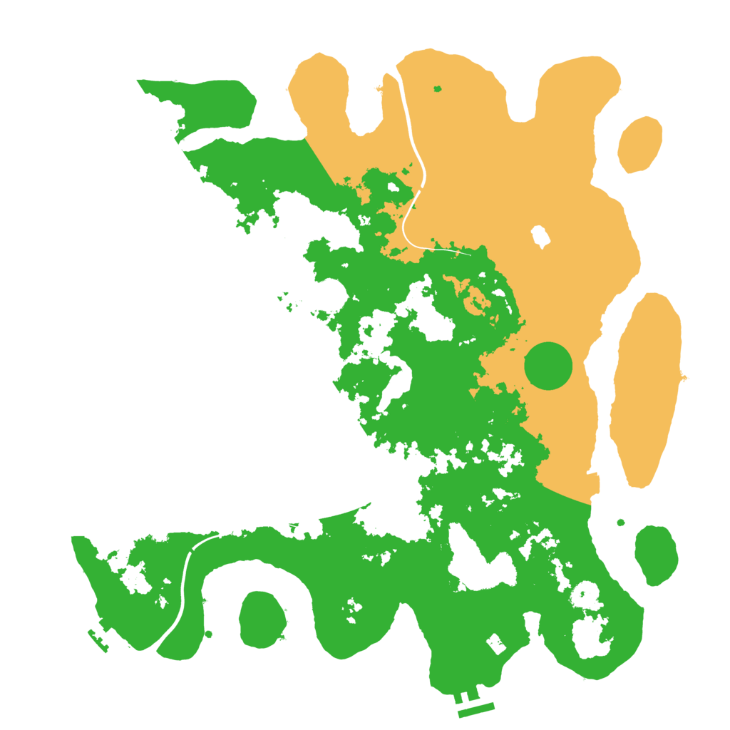 Biome Rust Map: Procedural Map, Size: 4000, Seed: 111560