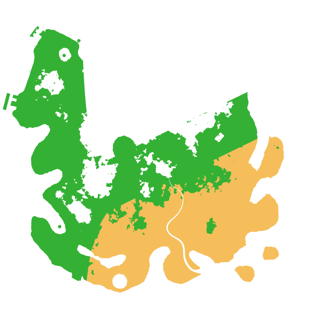 Biome Rust Map: Procedural Map, Size: 3700, Seed: 23864150