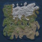 Thumbnail Rust Map: Procedural Map, Size: 4500, Seed: 1434680964, 17 Monuments