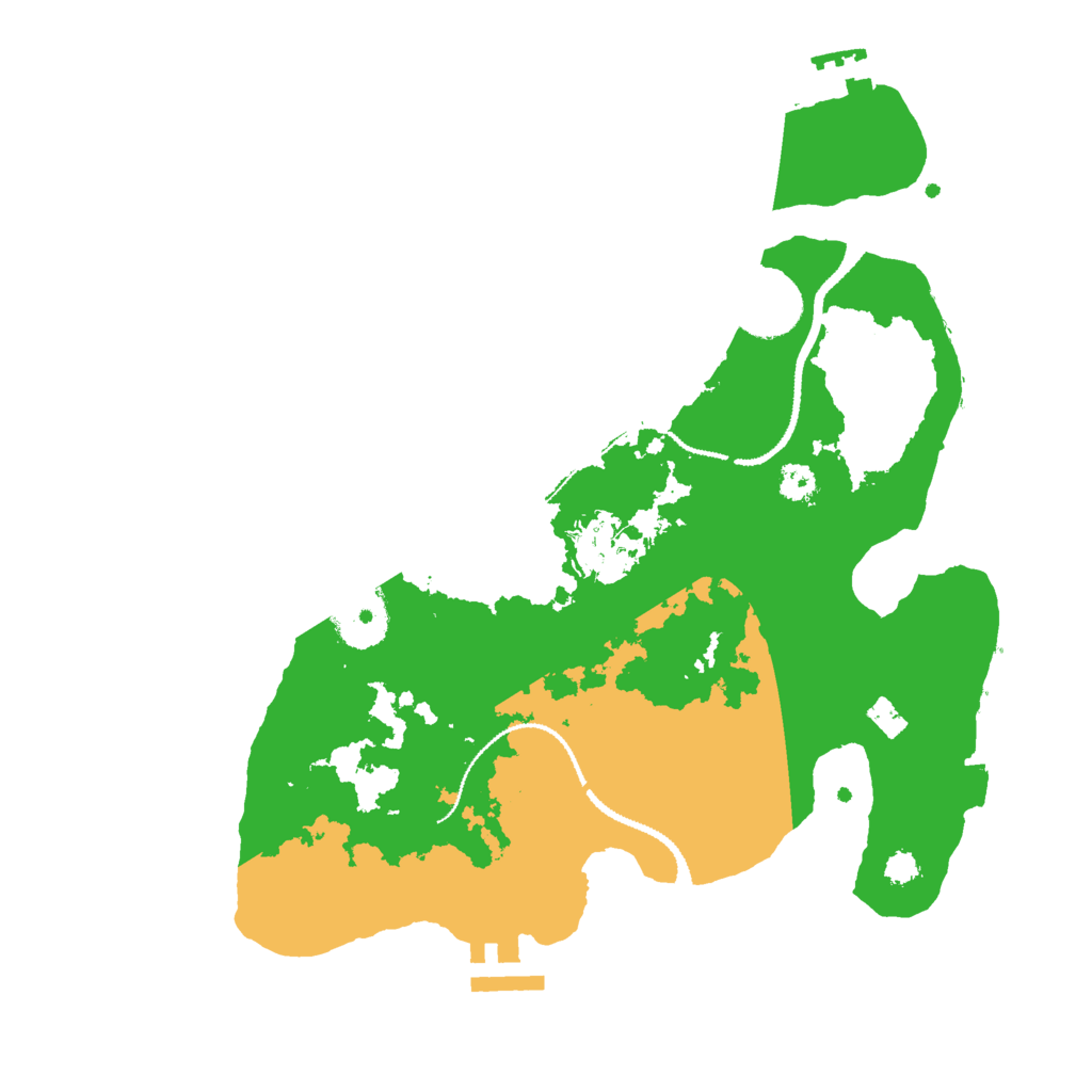 Biome Rust Map: Procedural Map, Size: 3000, Seed: 10172