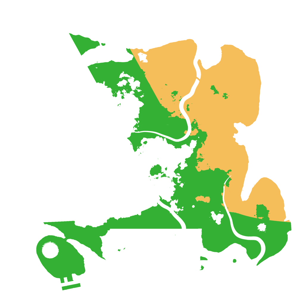 Biome Rust Map: Procedural Map, Size: 3300, Seed: 50001
