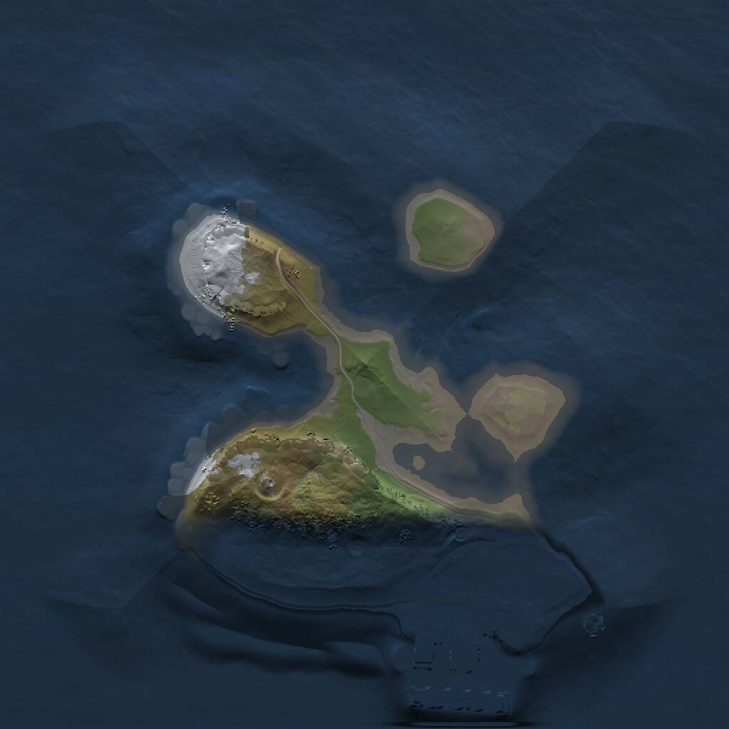 Rust Map: Procedural Map, Size: 1500, Seed: 301288876, 2 Monuments