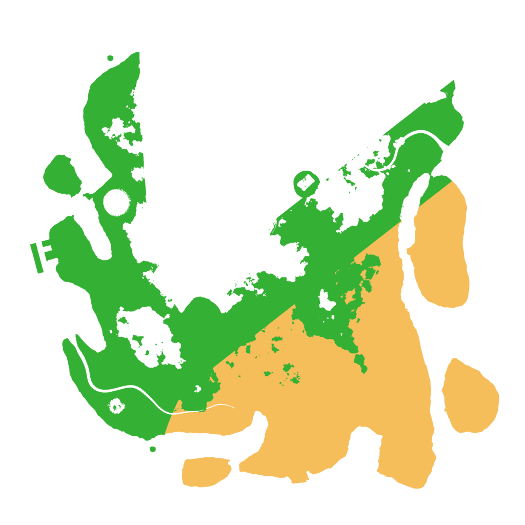 Biome Rust Map: Procedural Map, Size: 3500, Seed: 699167115