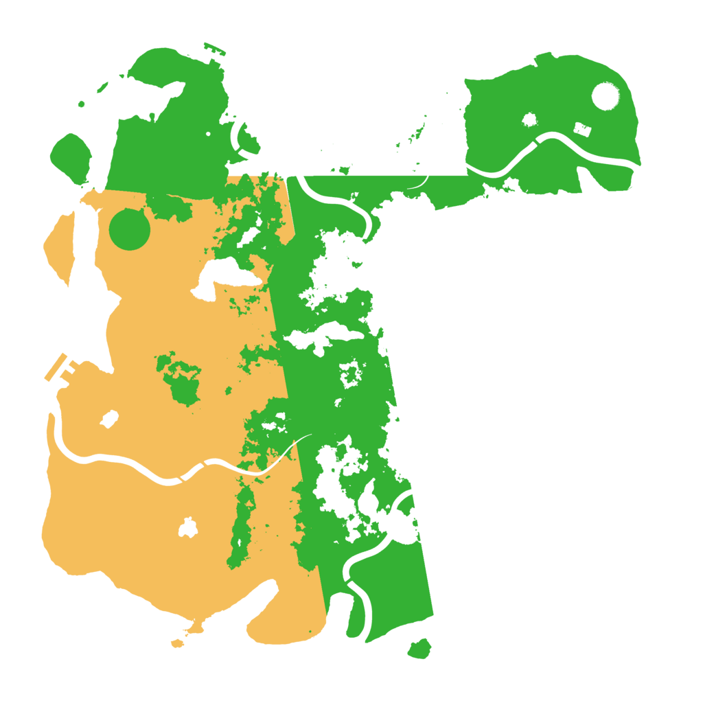 Biome Rust Map: Procedural Map, Size: 4500, Seed: 616562004