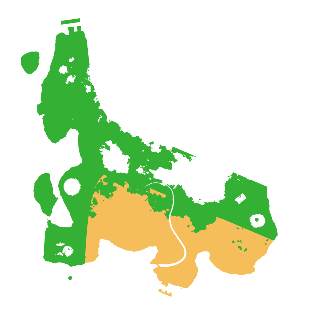 Biome Rust Map: Procedural Map, Size: 3300, Seed: 391254574