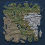Thumbnail Rust Map: Procedural Map, Size: 4500, Seed: 544136845, 16 Monuments