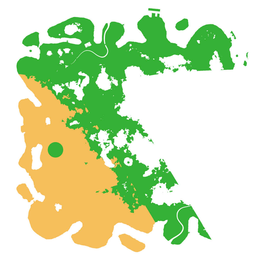 Biome Rust Map: Procedural Map, Size: 4500, Seed: 544136845